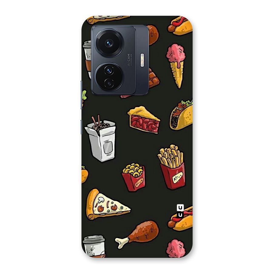 Foodie Pattern Back Case for Vivo T1 Pro