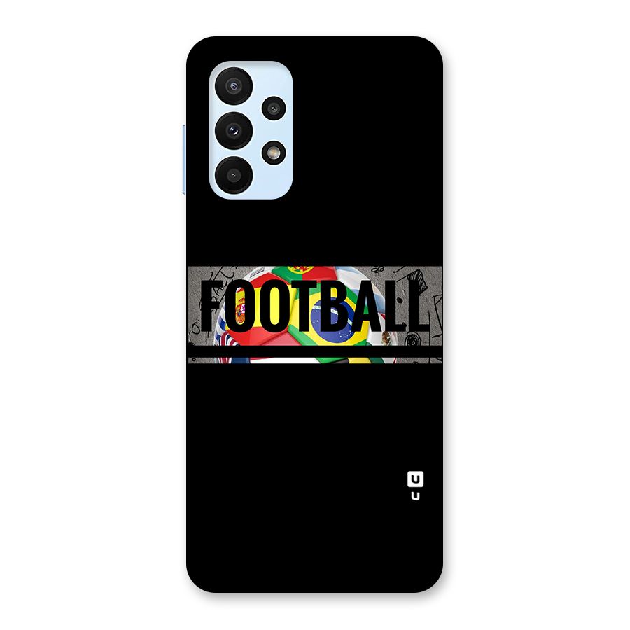 Football Typography Back Case for Galaxy A23