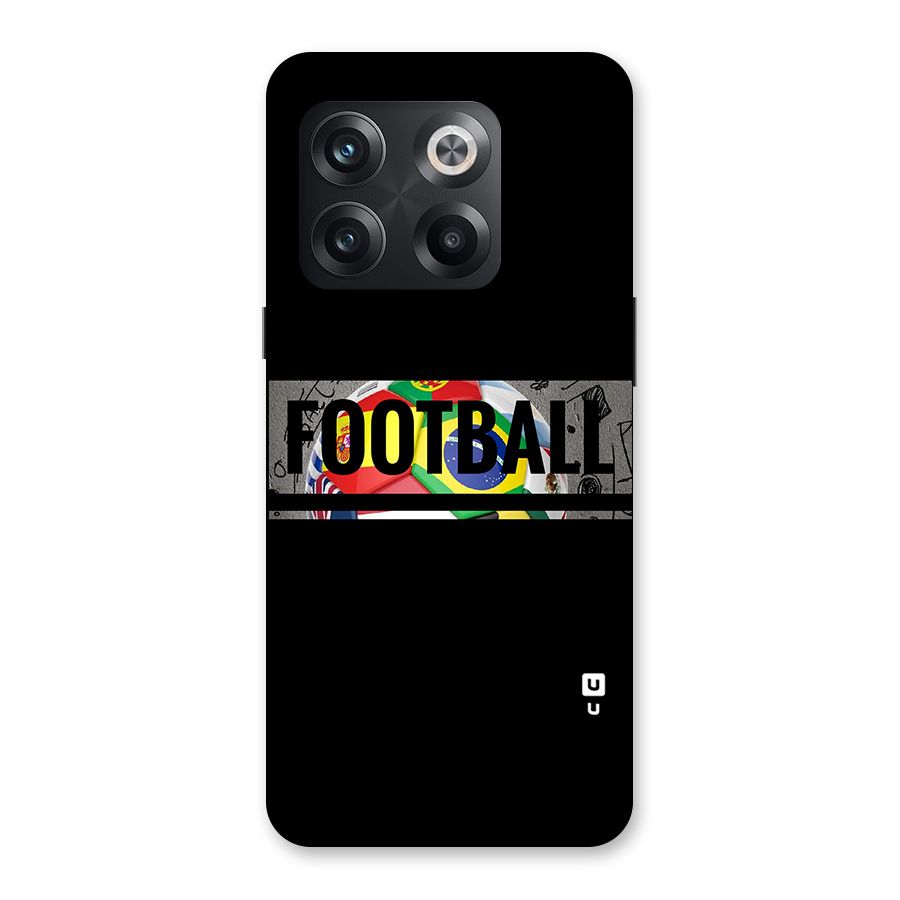 Football Typography Back Case for OnePlus 10T