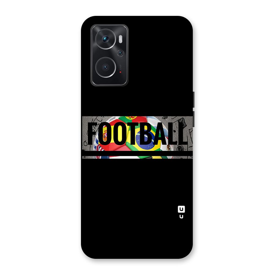 Football Typography Back Case for Oppo K10 4G