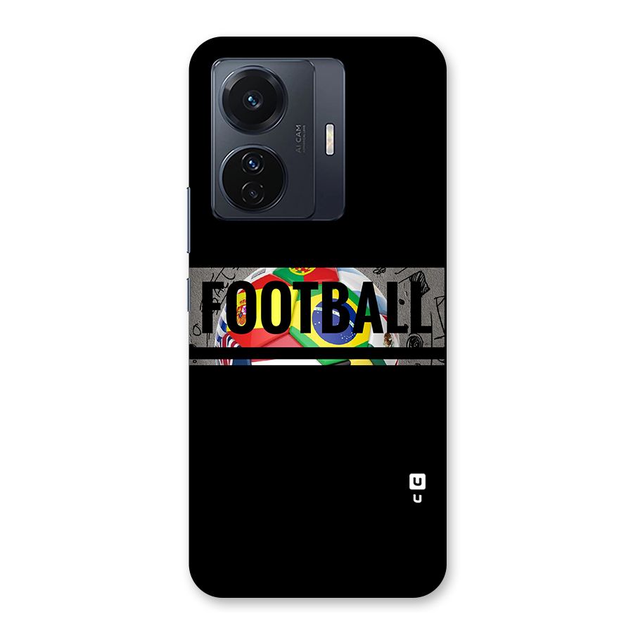 Football Typography Back Case for Vivo T1 Pro