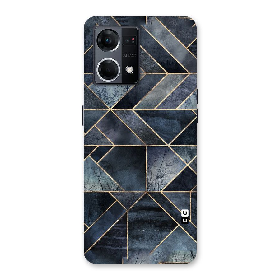 Forest Abstract Lines Glass Back Case for Oppo F21 Pro 5G