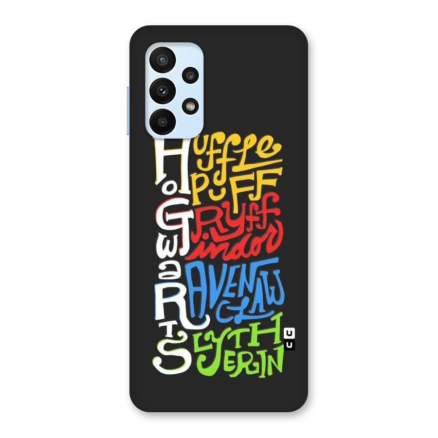Four Colored Homes Back Case for Galaxy A23