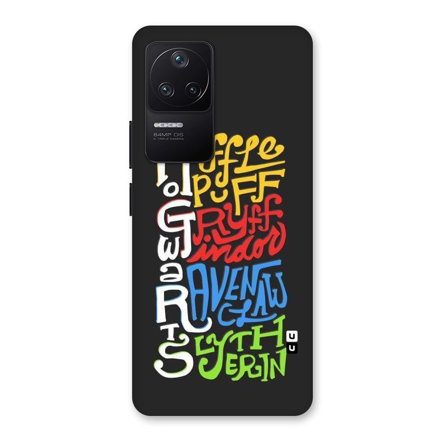 Four Colored Homes Back Case for Poco F4 5G