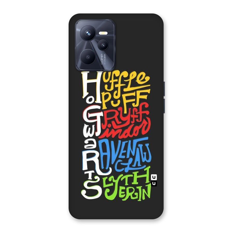 Four Colored Homes Back Case for Realme C35