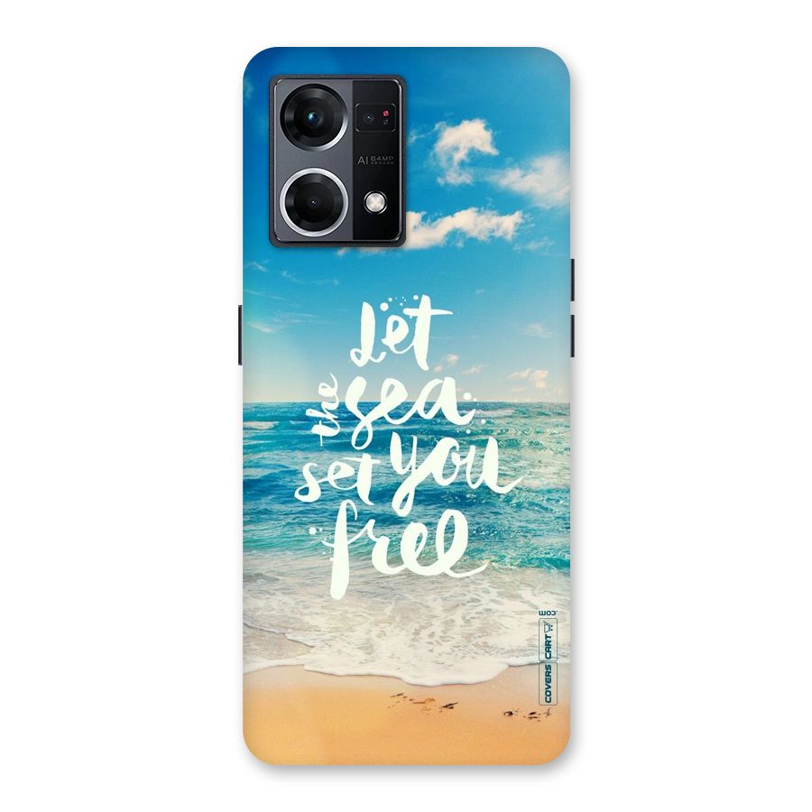 Free Sea Glass Back Case for Oppo F21 Pro 5G