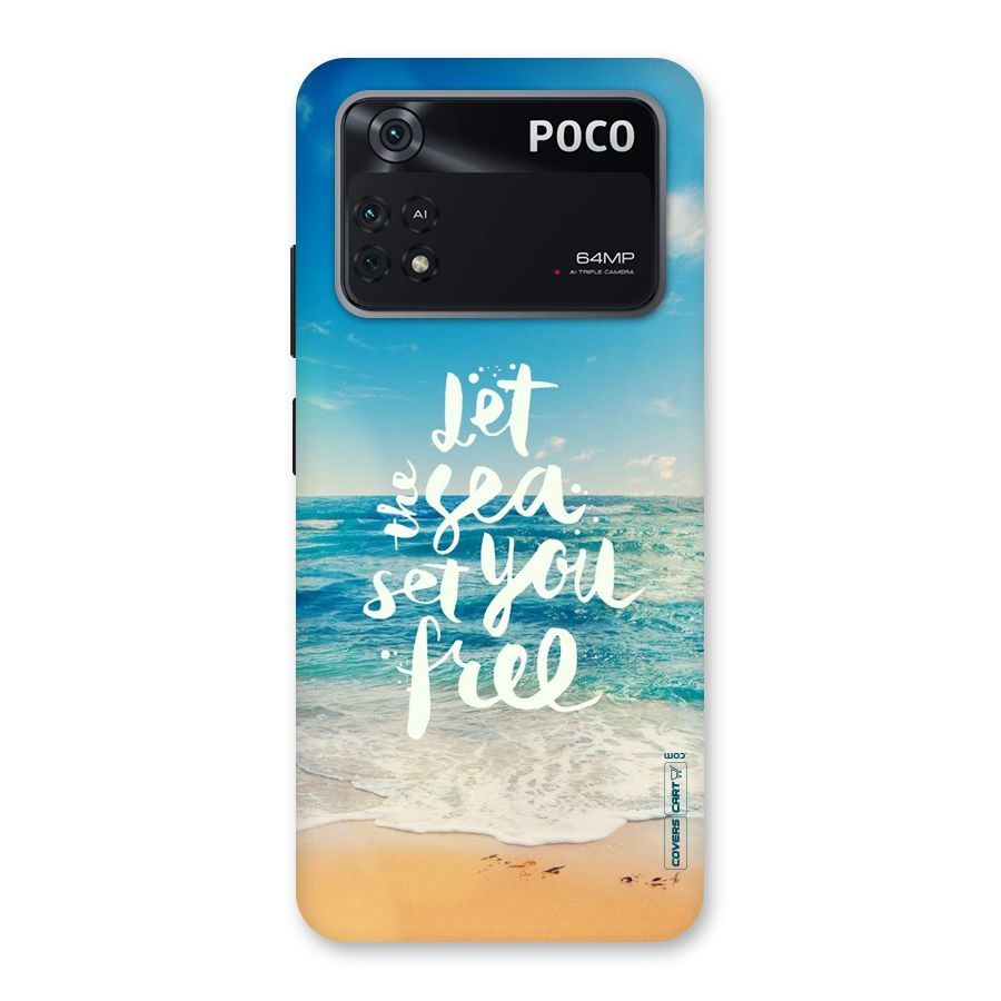 Free Sea Back Case for Poco M4 Pro 4G