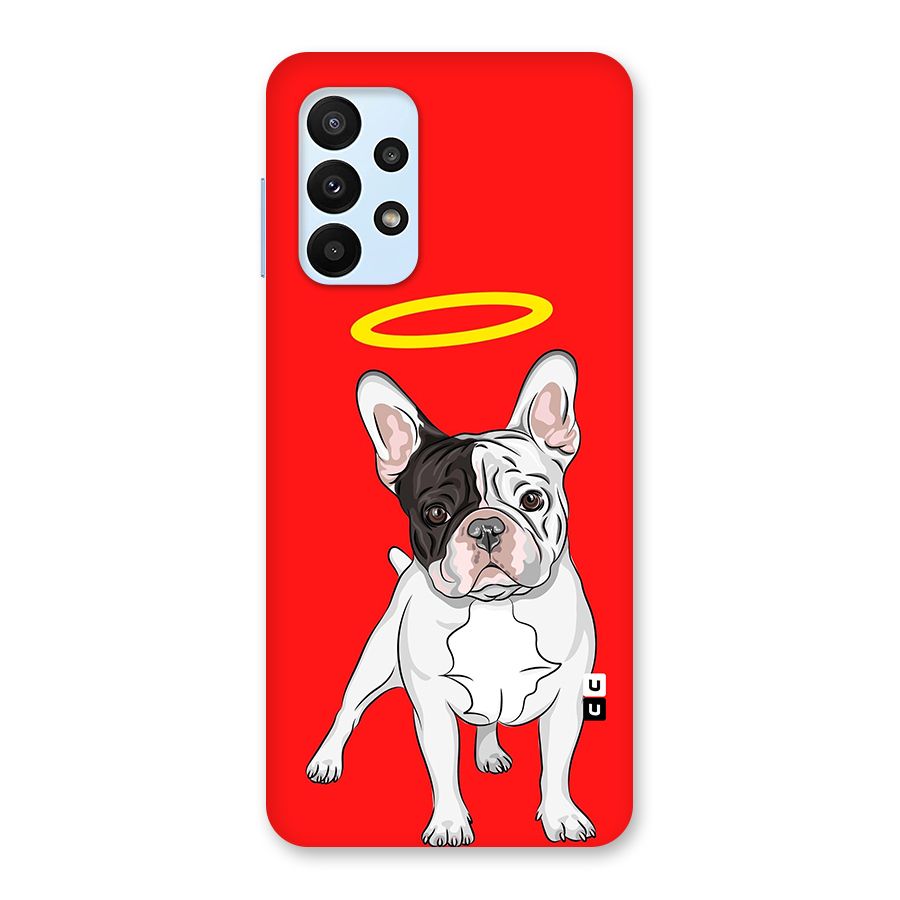 French Cute Angel Doggo Back Case for Galaxy A23