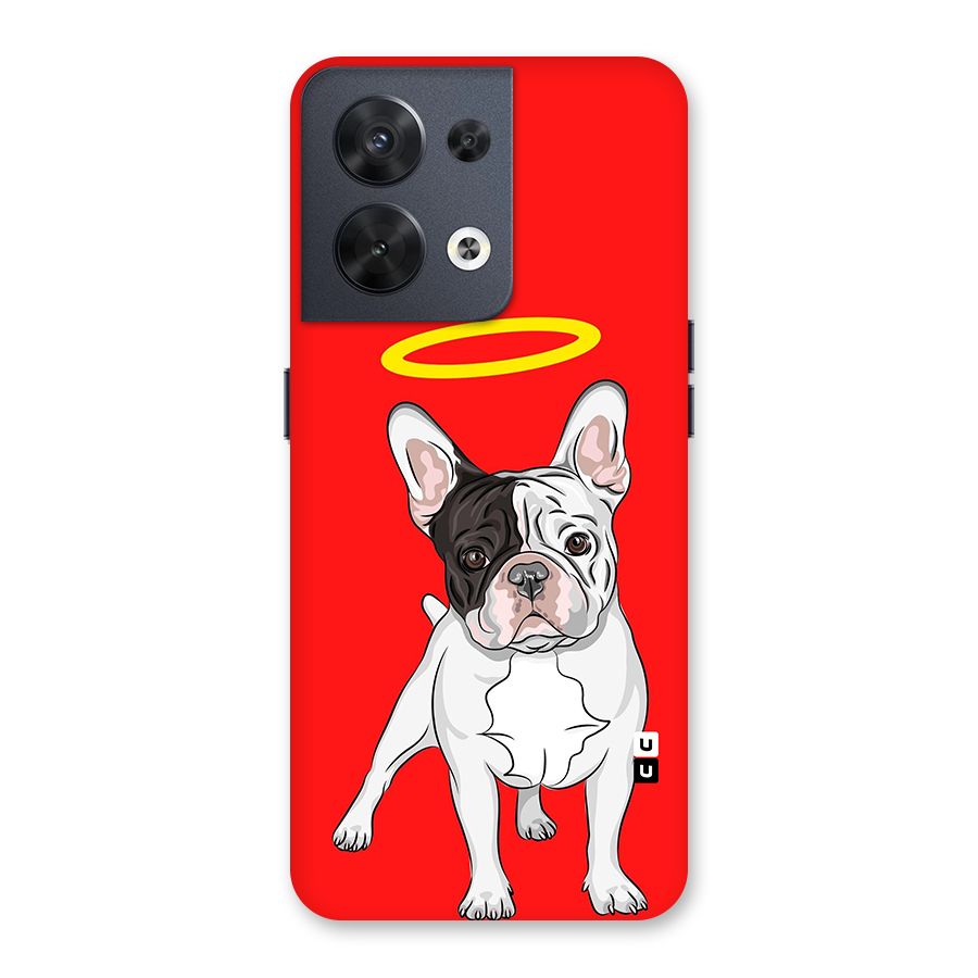 French Cute Angel Doggo Back Case for Oppo Reno8 5G