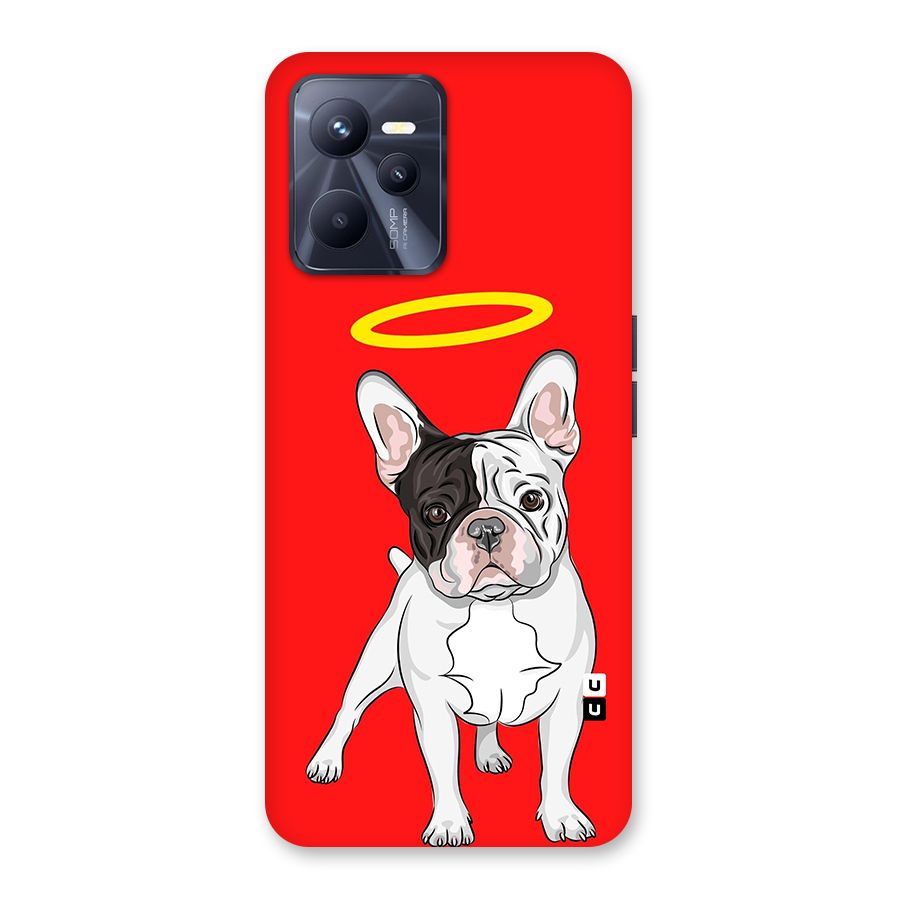 French Cute Angel Doggo Back Case for Realme C35