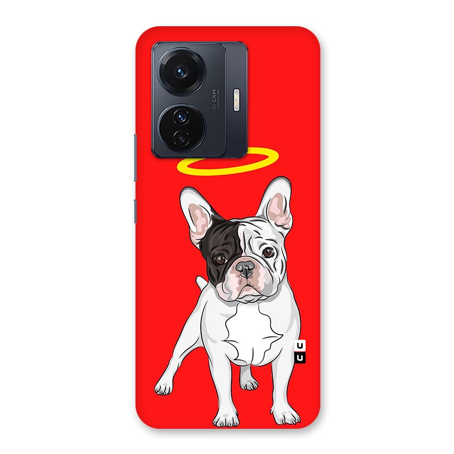 French Cute Angel Doggo Back Case for Vivo T1 Pro