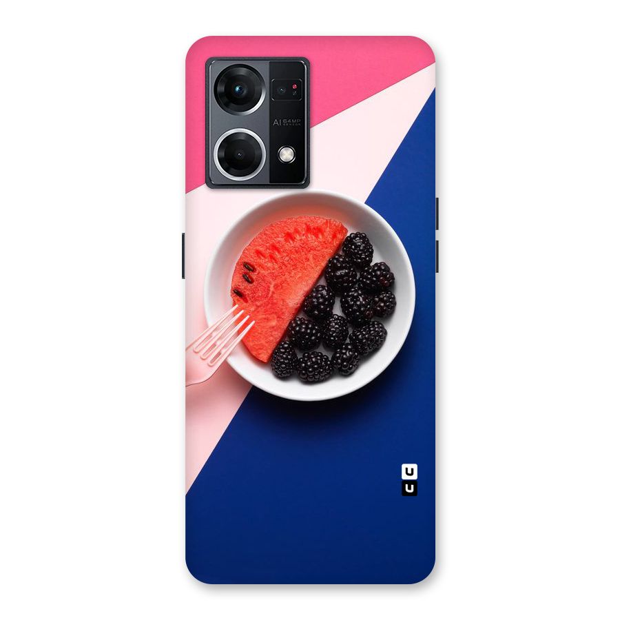 Fresh Fruit Season Glass Back Case for Oppo F21 Pro 5G