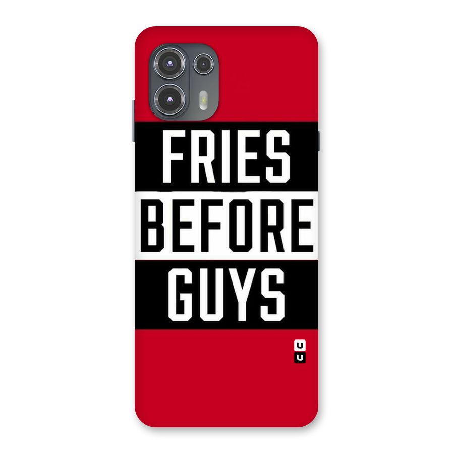 Fries Love Stripes Back Case for Motorola Edge 20 Fusion