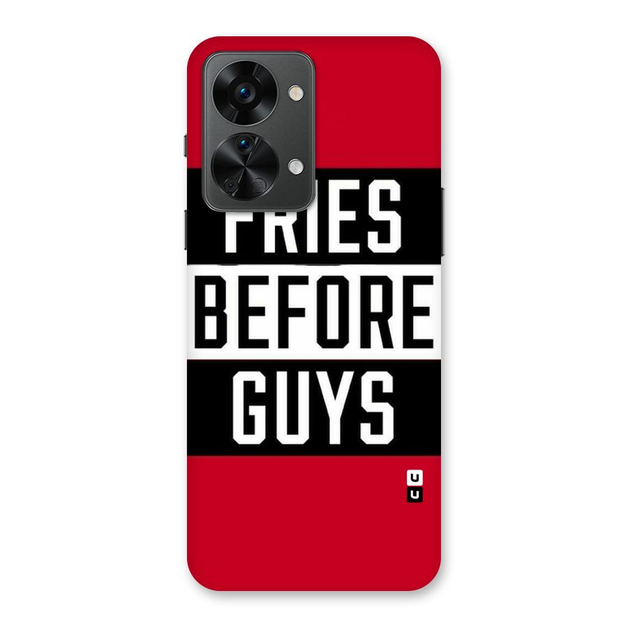 Fries Love Stripes Back Case for OnePlus Nord 2T
