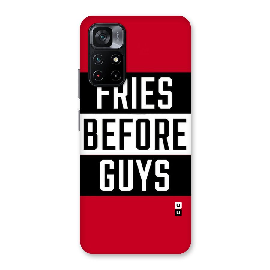 Fries Love Stripes Back Case for Poco M4 Pro 5G