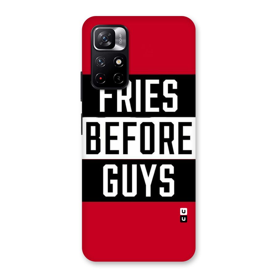 Fries Love Stripes Back Case for Redmi Note 11T 5G