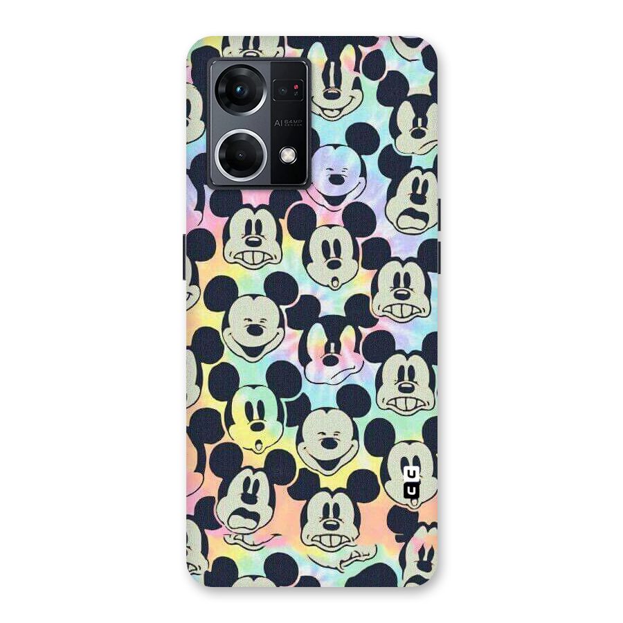 Fun Rainbow Faces Glass Back Case for Oppo F21 Pro 5G