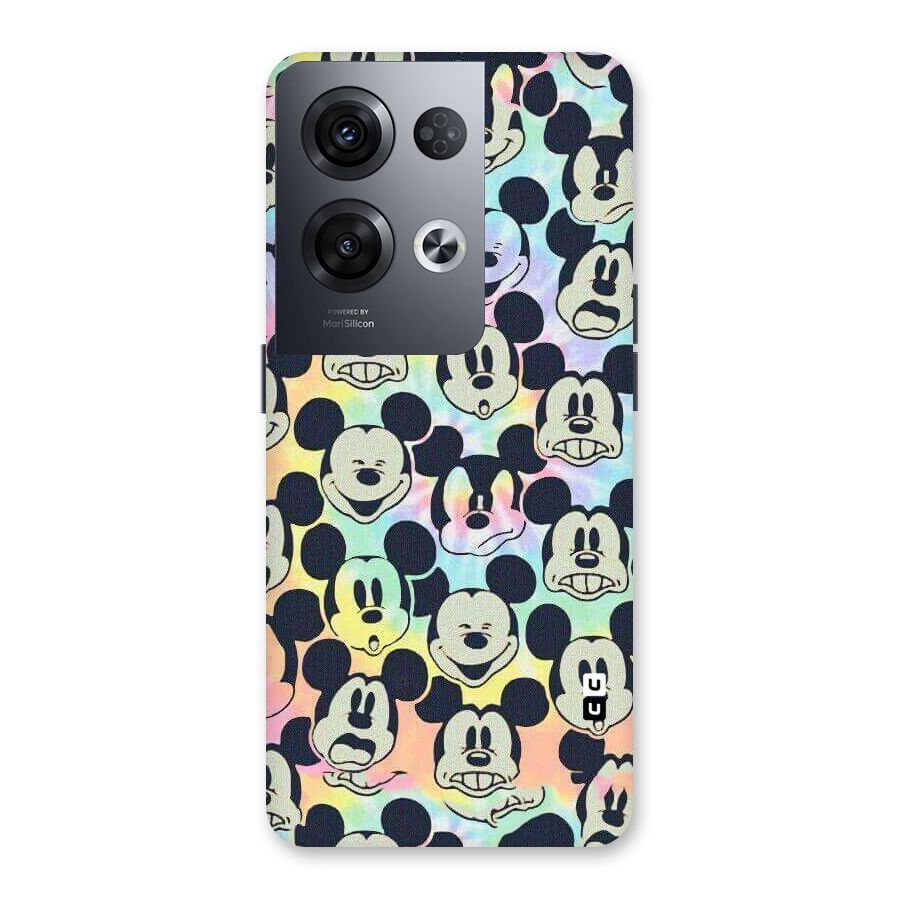 Fun Rainbow Faces Back Case for Oppo Reno8 Pro 5G