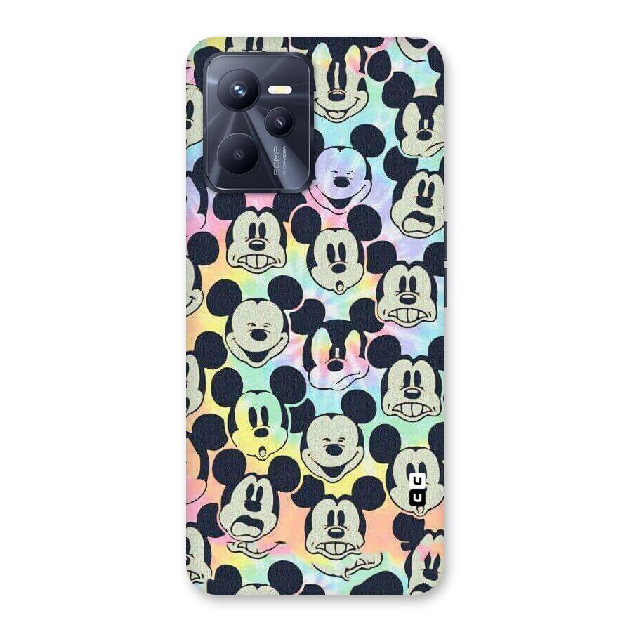 Fun Rainbow Faces Back Case for Realme C35