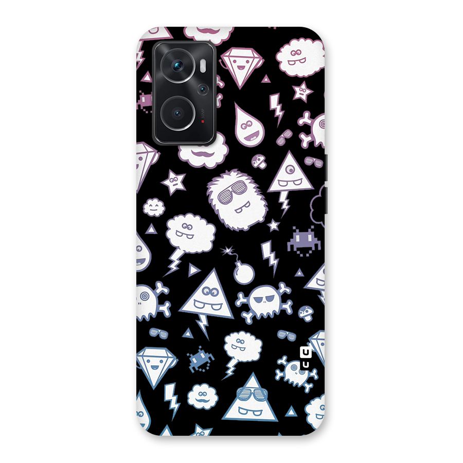 Funny Faces Back Case for Oppo K10 4G