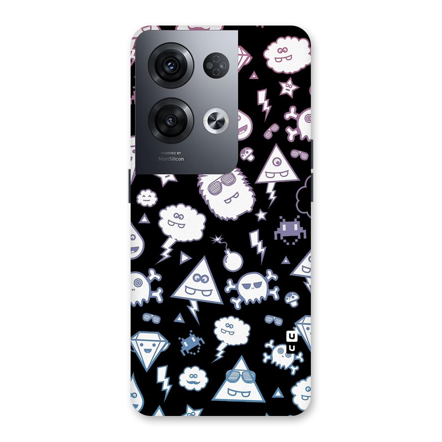 Funny Faces Back Case for Oppo Reno8 Pro 5G