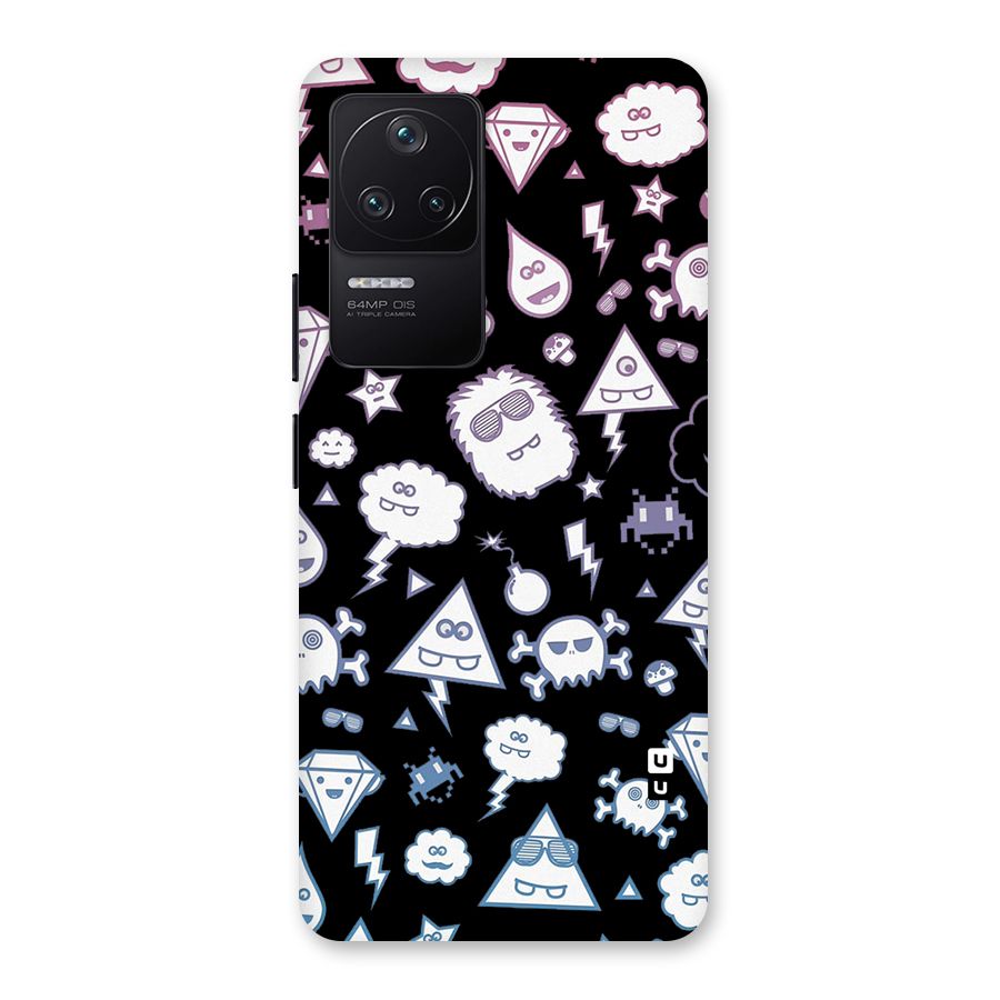 Funny Faces Back Case for Poco F4 5G