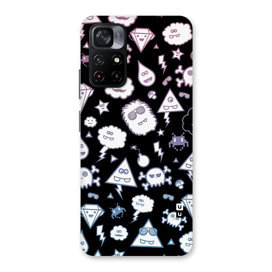 Funny Faces Back Case for Poco M4 Pro 5G
