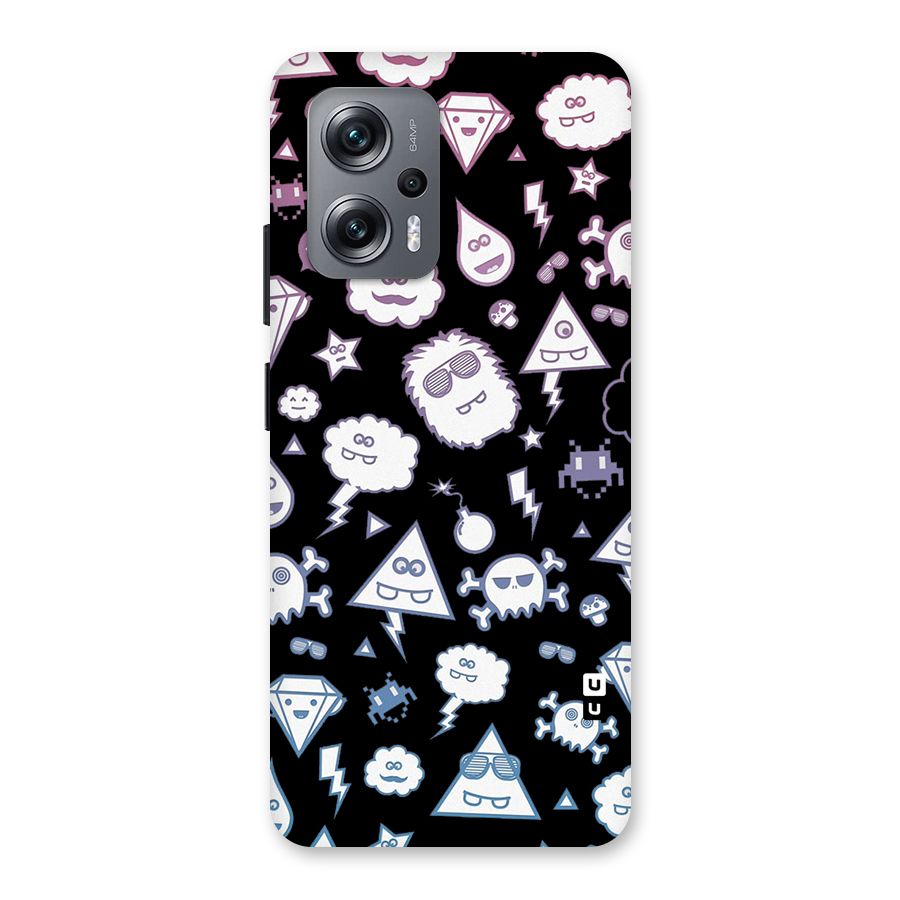Funny Faces Back Case for Redmi K50i