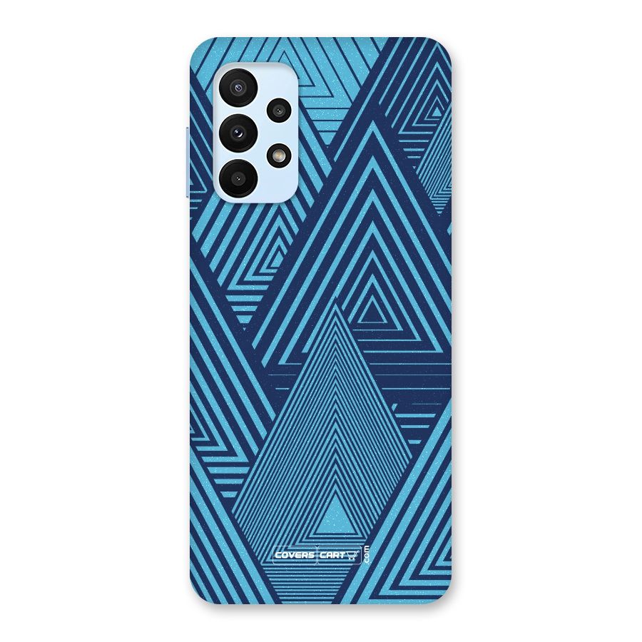 Geometric Blue Print Back Case for Galaxy A23