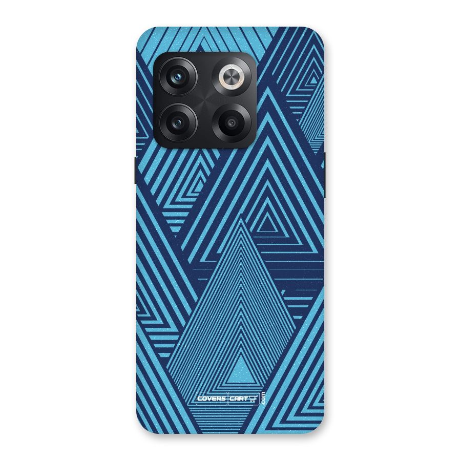 Geometric Blue Print Back Case for OnePlus 10T