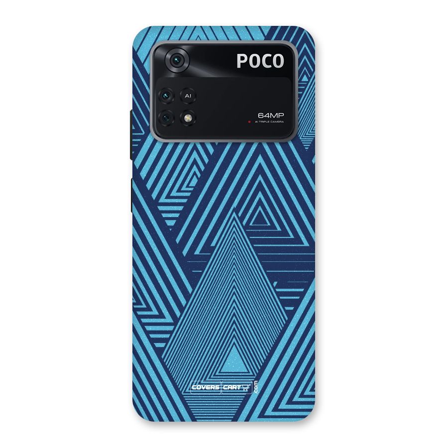 Geometric Blue Print Back Case for Poco M4 Pro 4G