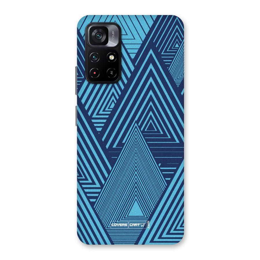 Geometric Blue Print Back Case for Poco M4 Pro 5G