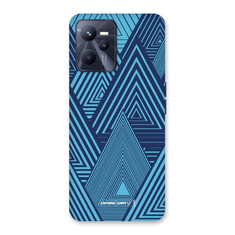 Geometric Blue Print Back Case for Realme C35