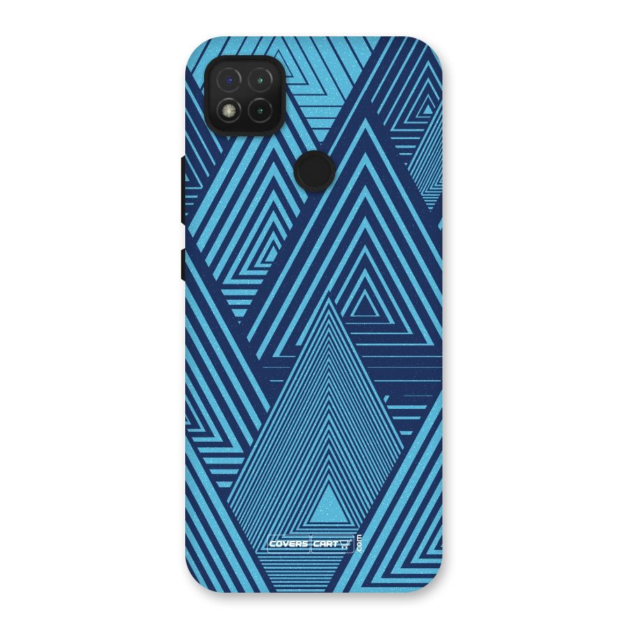 Geometric Blue Print Back Case for Redmi 9 Activ