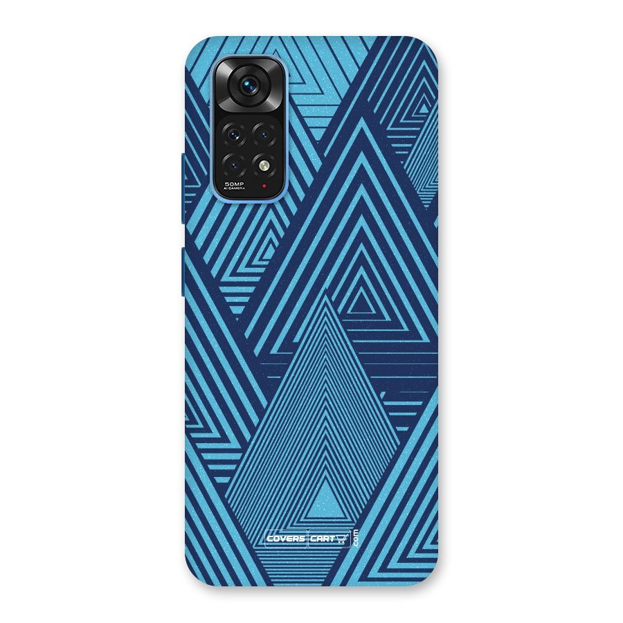 Geometric Blue Print Back Case for Redmi Note 11S
