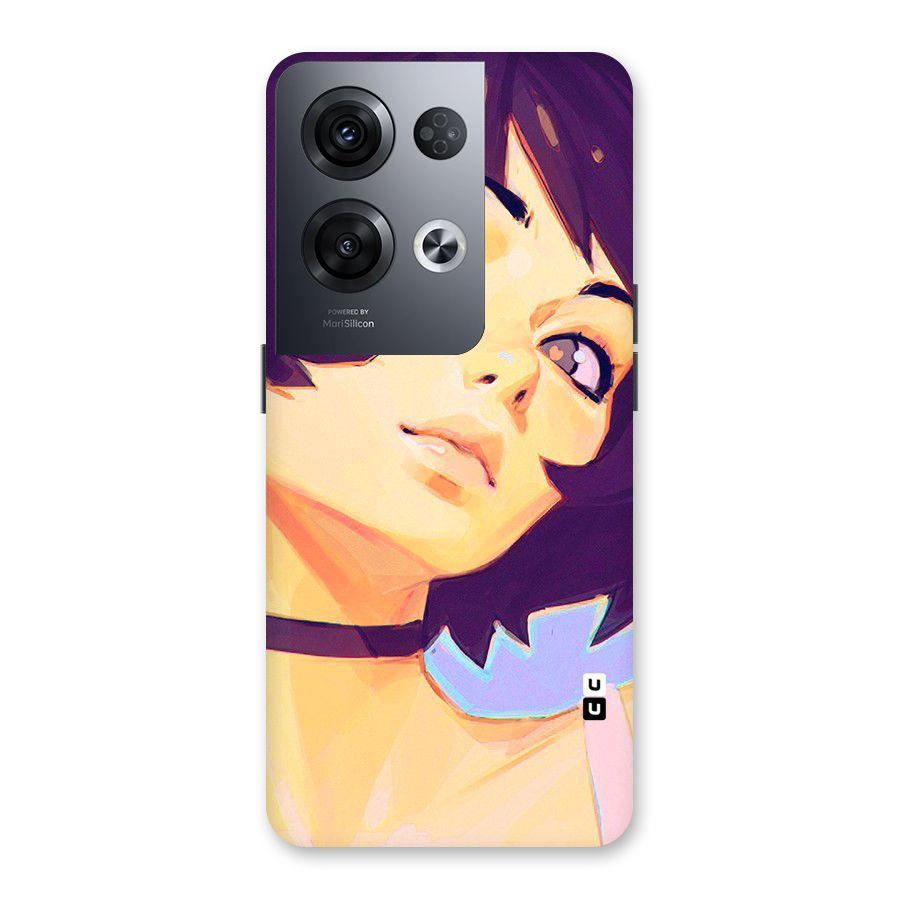 Girl Face Art Back Case for Oppo Reno8 Pro 5G