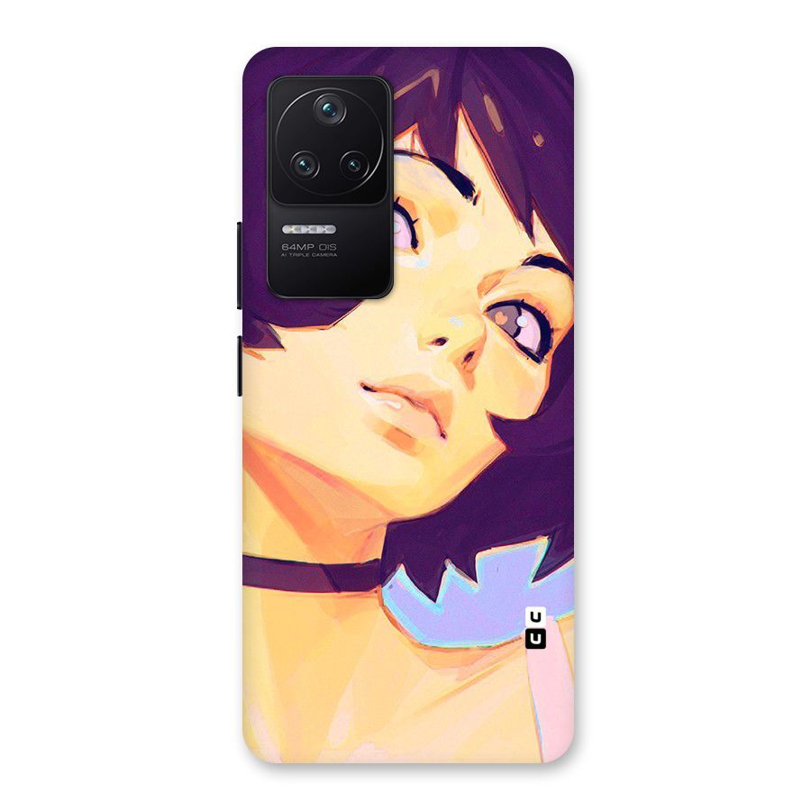 Girl Face Art Back Case for Poco F4 5G