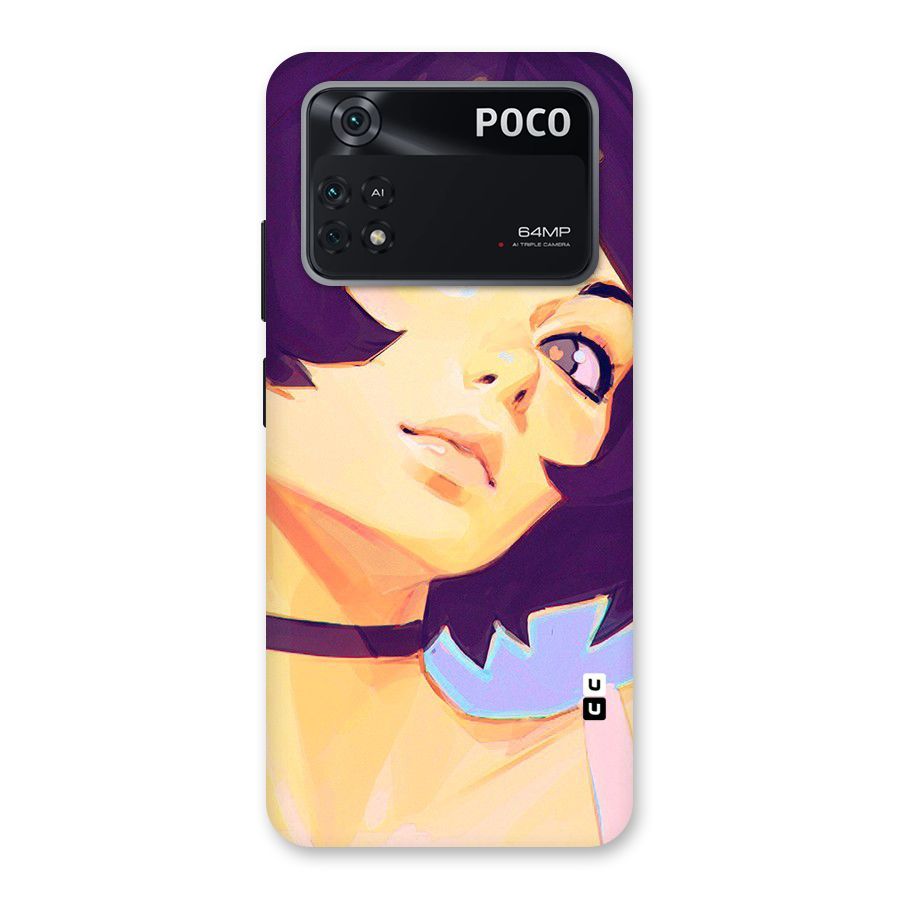Girl Face Art Back Case for Poco M4 Pro 4G