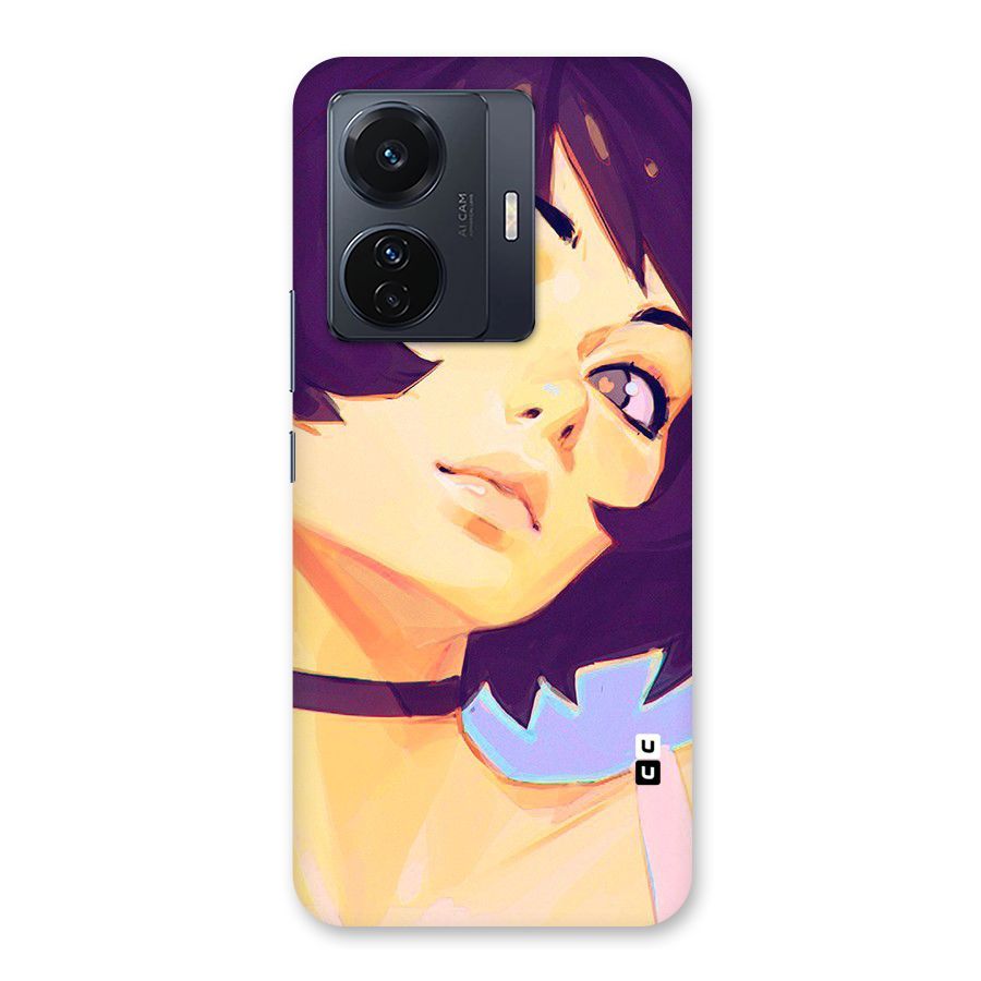 Girl Face Art Back Case for Vivo T1 Pro