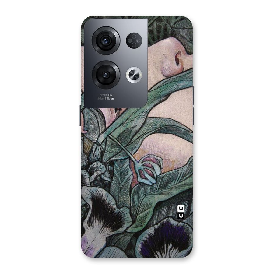 Girl Grass Art Back Case for Oppo Reno8 Pro 5G