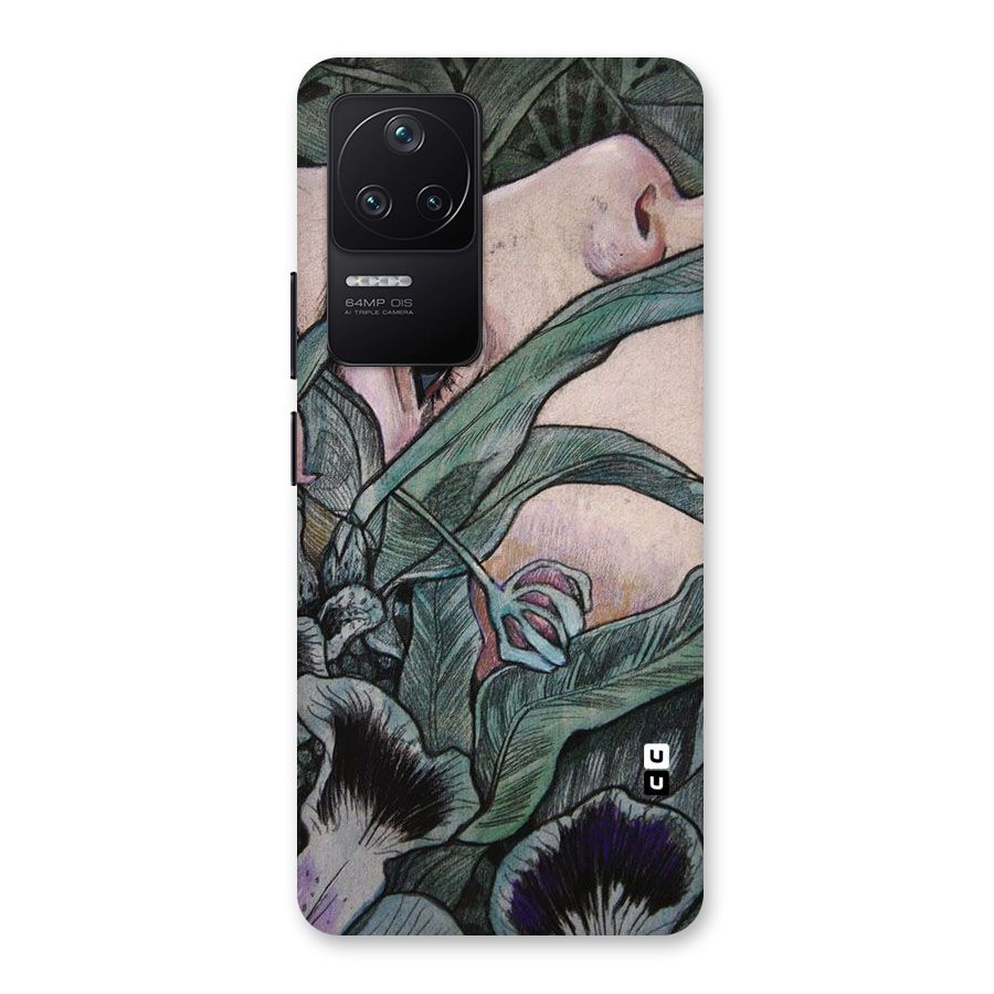 Girl Grass Art Back Case for Poco F4 5G