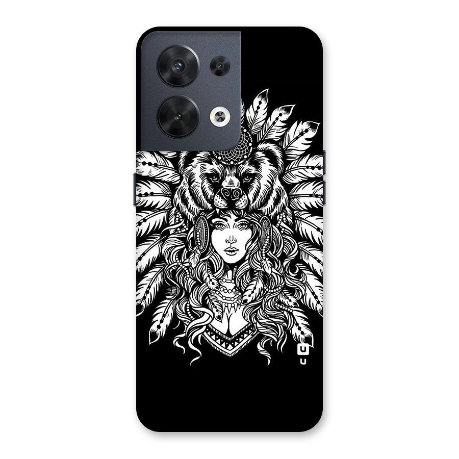 Girl Pattern Art Back Case for Oppo Reno8 5G