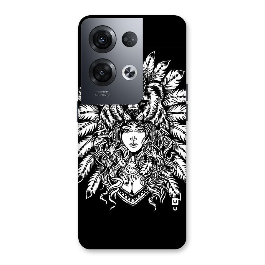 Girl Pattern Art Back Case for Oppo Reno8 Pro 5G