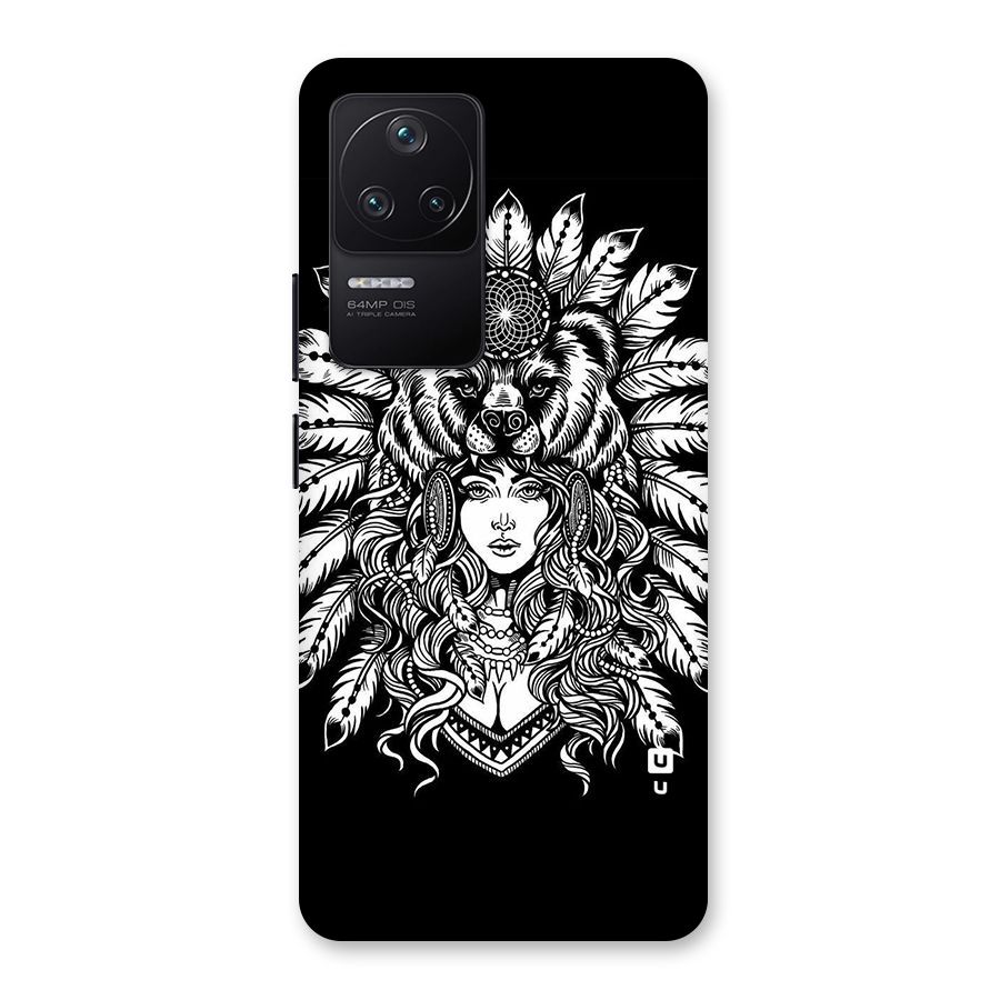 Girl Pattern Art Back Case for Poco F4 5G