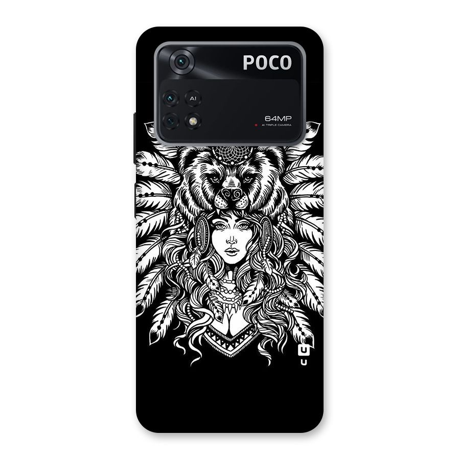 Girl Pattern Art Back Case for Poco M4 Pro 4G
