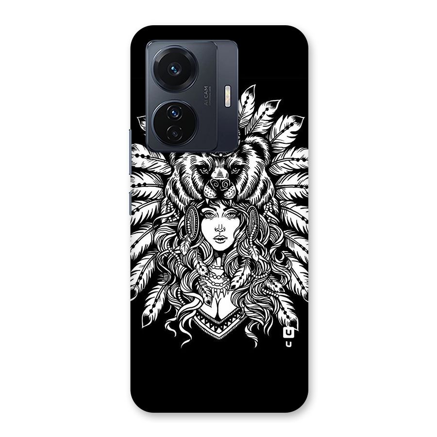 Girl Pattern Art Back Case for Vivo T1 Pro