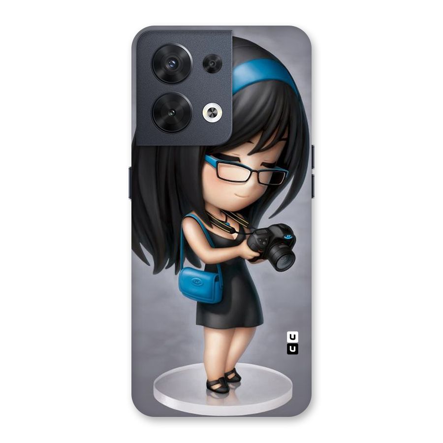 Girl With Camera Back Case for Oppo Reno8 5G