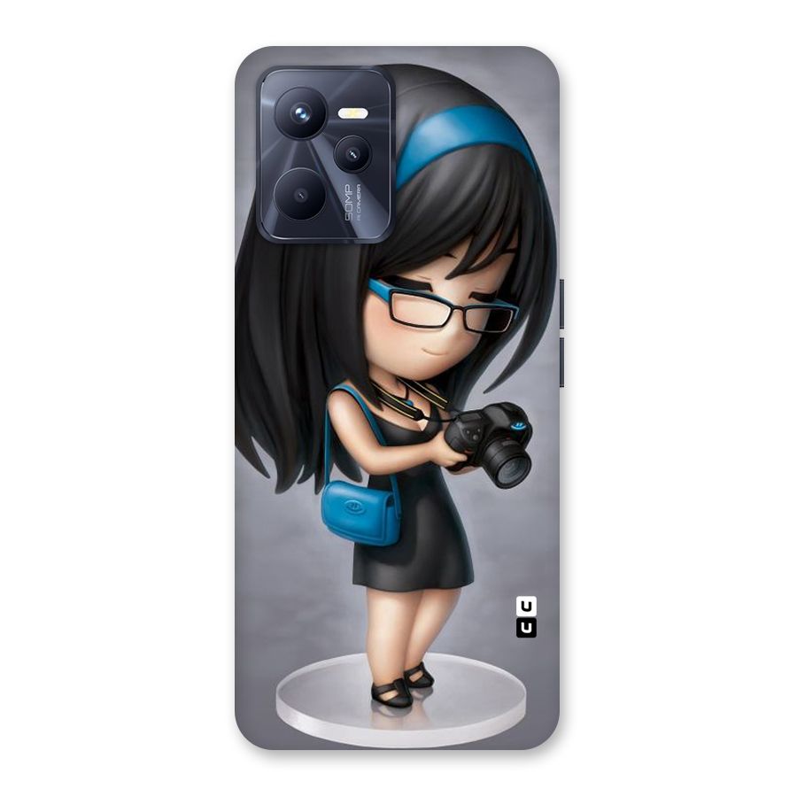 Girl With Camera Back Case for Realme C35