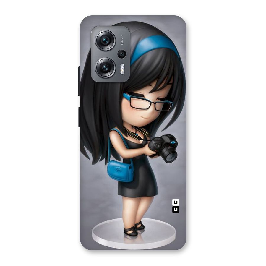 Girl With Camera Back Case for Redmi K50i