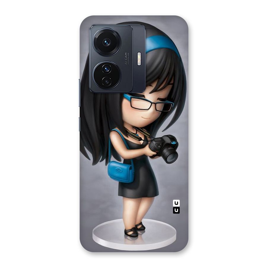 Girl With Camera Back Case for Vivo T1 Pro